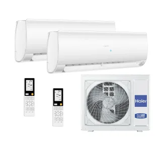 Set sistemului de climatizare Haier cu 2 unitati interioare 35 m²+25 m²