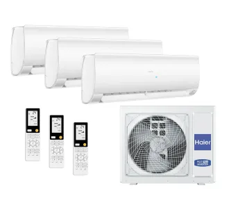 Set sistemului de climatizare Haier cu 3 unitati interioare 50 m² + 2х25 m²