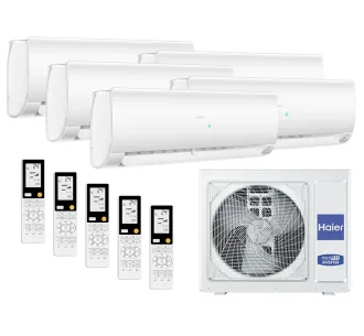 Set sistemului de climatizare Haier cu 5 unitati interioare 5x25 m²