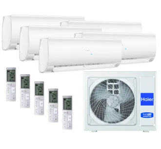 Set sistemului de climatizare Haier cu 5 unitati interioare 5x25 m²