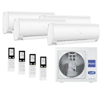 Set sistemului de climatizare Haier cu 4 unitati interioare 2x35 m² + 2x25 m²