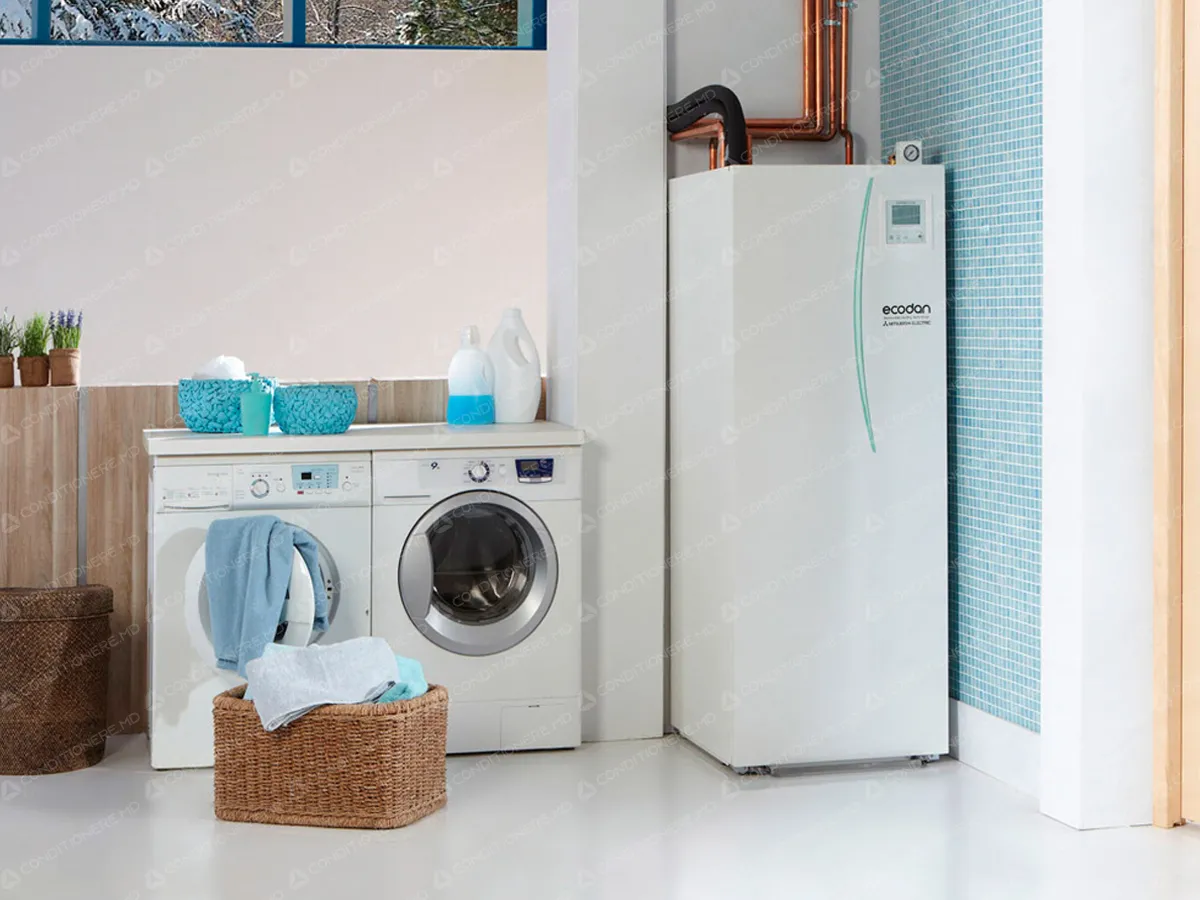 Pompă de căldură, unitate interioară Mitsubishi Electric Ecodan cu boiler integrat ERST20F-YM9E (200 litri)
