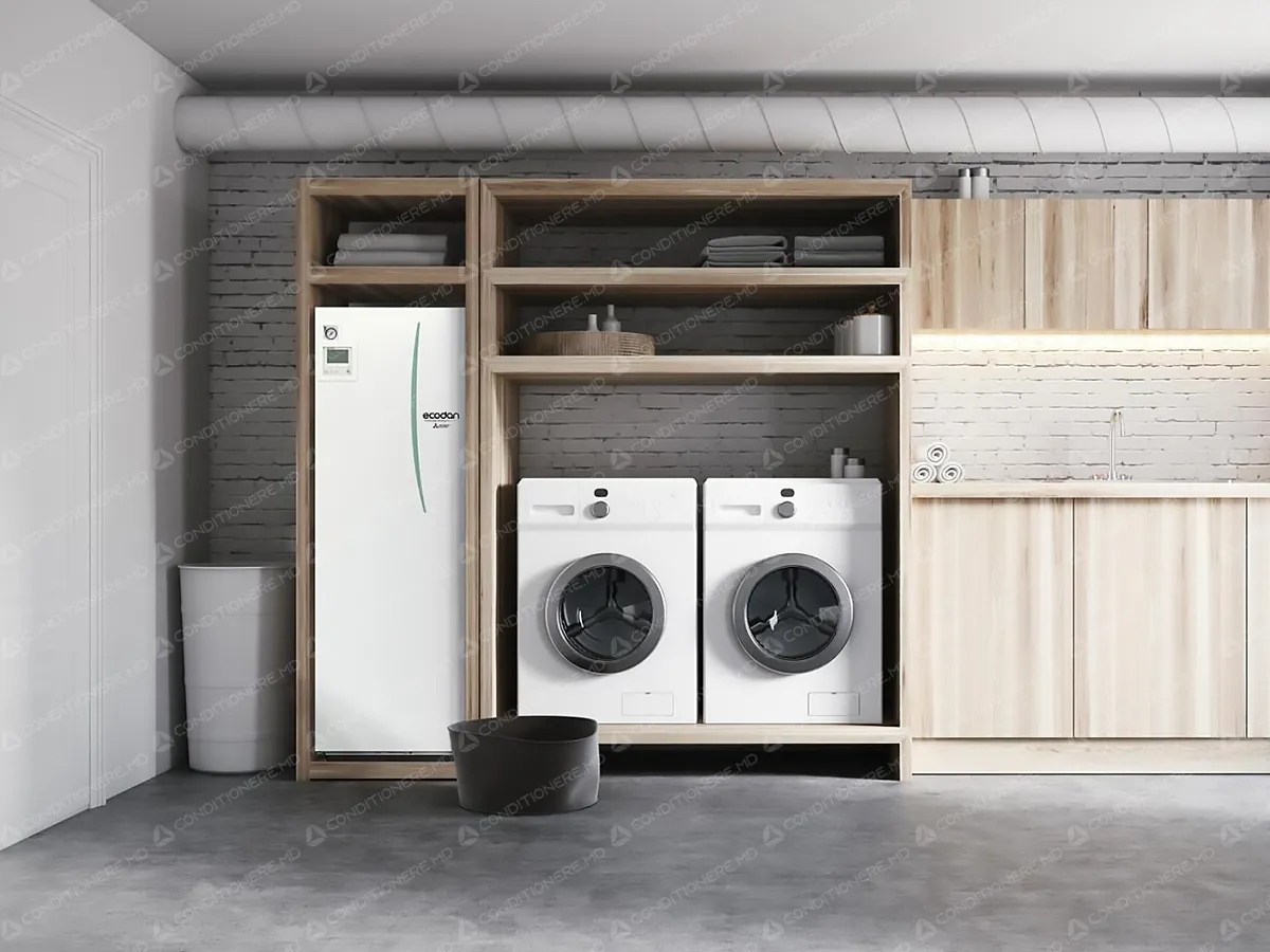 Pompă de căldură, unitate interioară Mitsubishi Electric Ecodan cu boiler integrat ERST20D-VM6E (200 litri)