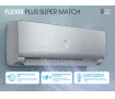 Conditioner HAIER FLEXIS Plus DC Inverter Super Match AS25S2SF1FA-S-1U25S2SM1FA (argintiu strălucitor)